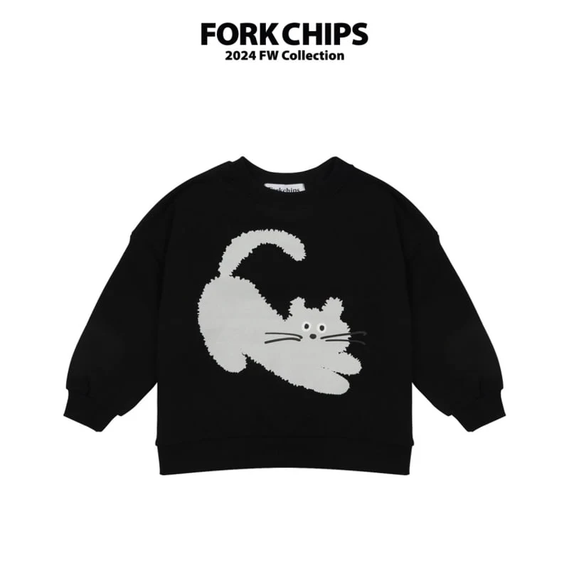 Fork Chips - Korean Children Fashion - #fashionkids - Cats Sweatshirts