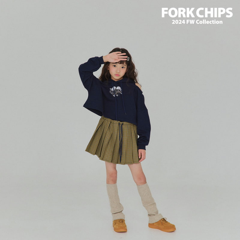 Fork Chips - Korean Children Fashion - #discoveringself - Love Chain Hood Top - 4