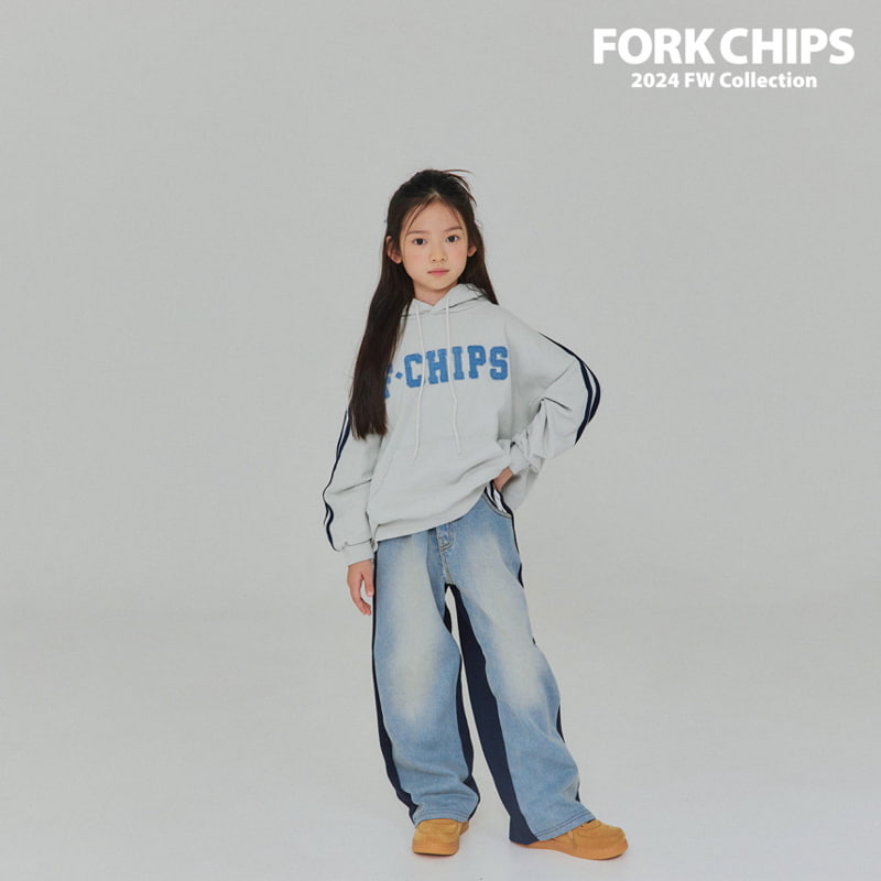 Fork Chips - Korean Children Fashion - #kidsshorts - Line Mix Hood Top - 11