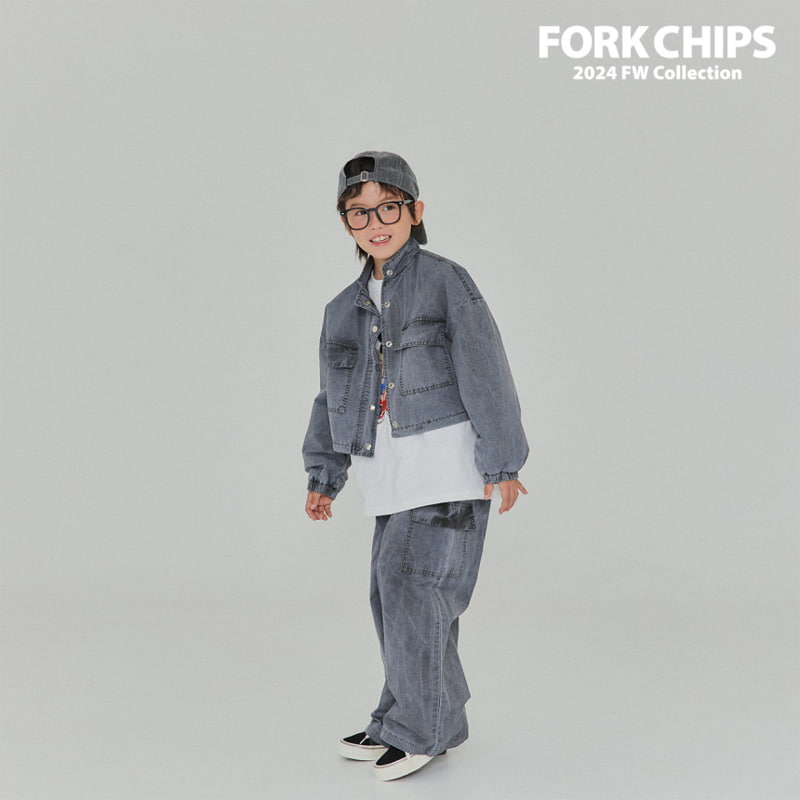 Fork Chips - Korean Children Fashion - #kidsshorts - Working Cargo Pants - 7