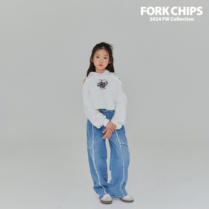 Fork Chips - Korean Children Fashion - #kidsshorts - Tessel Denim Pants - 6