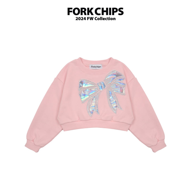 Fork Chips - Korean Children Fashion - #kidsshorts - Hologram Sweatshirts - 2