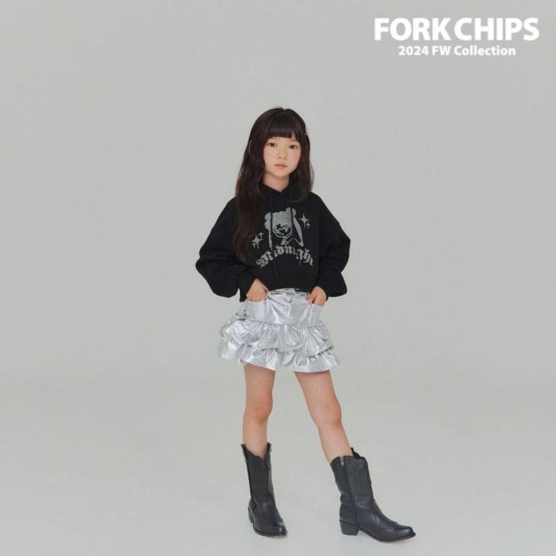 Fork Chips - Korean Children Fashion - #kidsshorts - Midnight Hood Top - 10