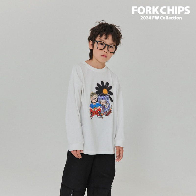 Fork Chips - Korean Children Fashion - #kidsshorts - Cross Eyelet Pants - 6