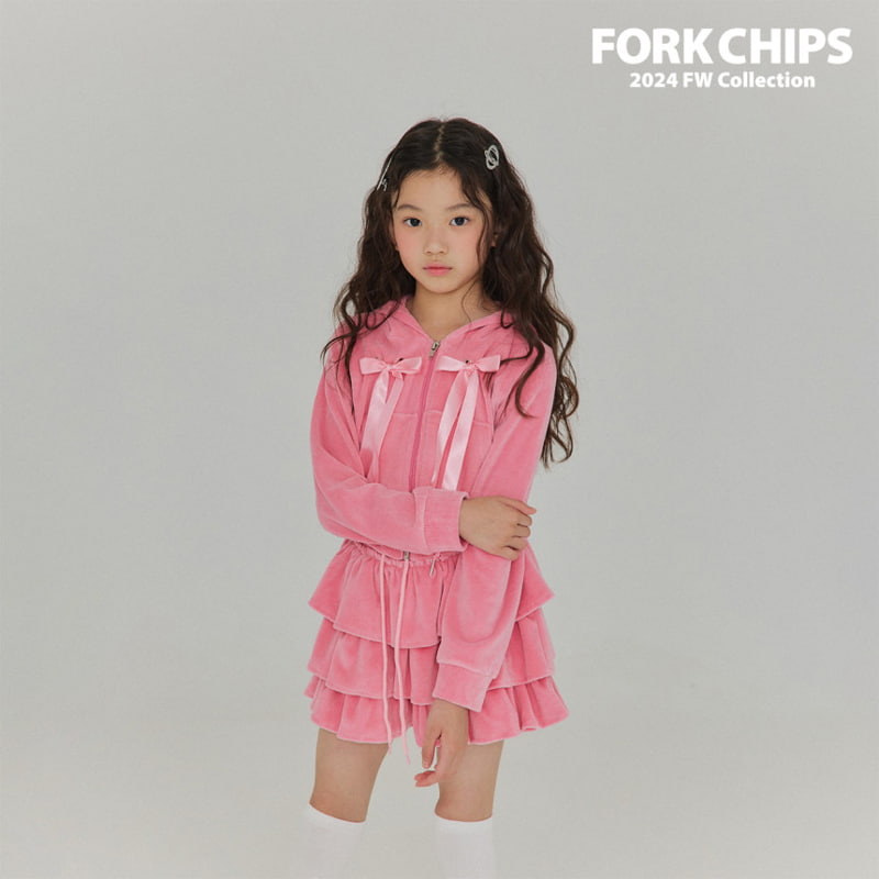 Fork Chips - Korean Children Fashion - #kidsshorts - High Teen Hood Zip-up - 7