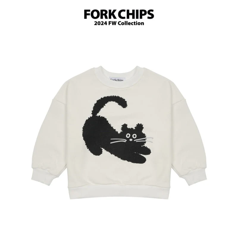 Fork Chips - Korean Children Fashion - #kidsshorts - Cats Sweatshirts - 2