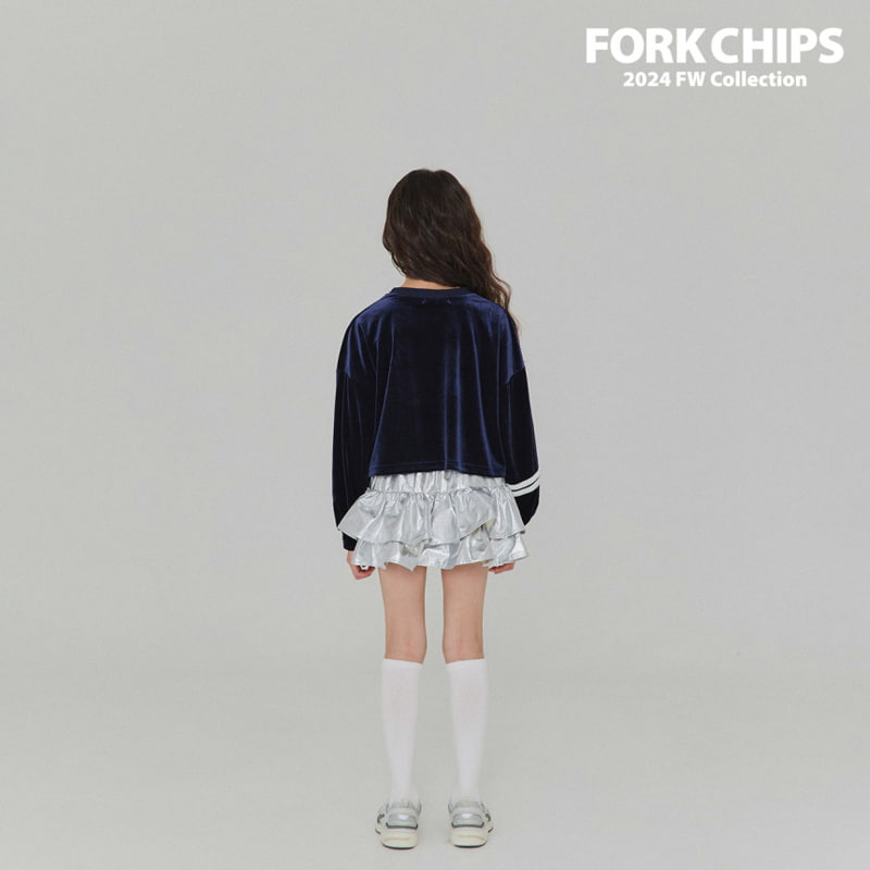 Fork Chips - Korean Children Fashion - #kidsstore - XO Velvet Tee - 11