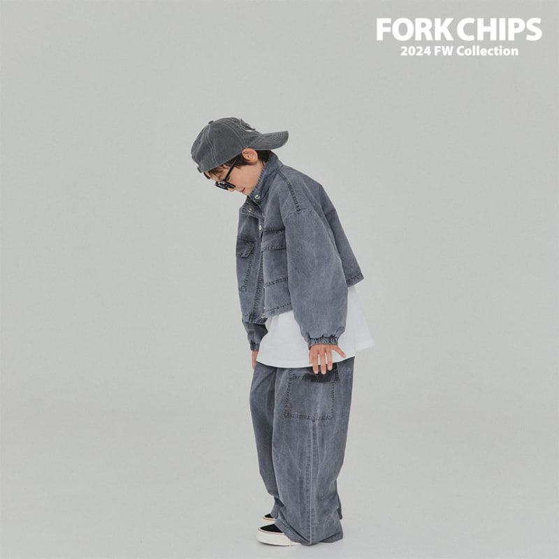 Fork Chips - Korean Children Fashion - #kidsstore - Working Cargo Pants - 8