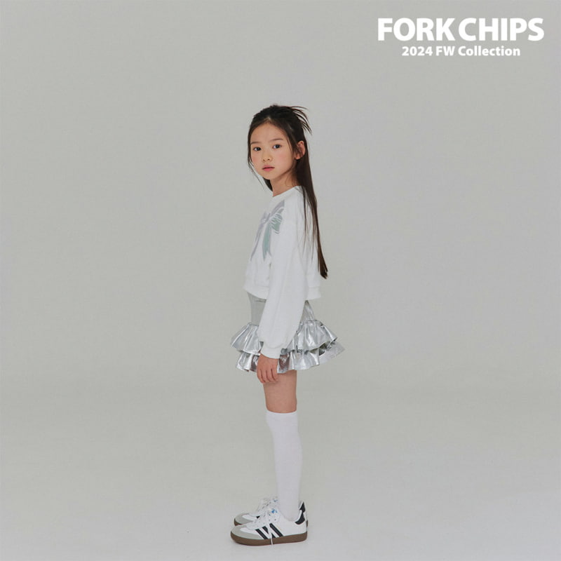 Fork Chips - Korean Children Fashion - #kidsstore - Hologram Sweatshirts - 3