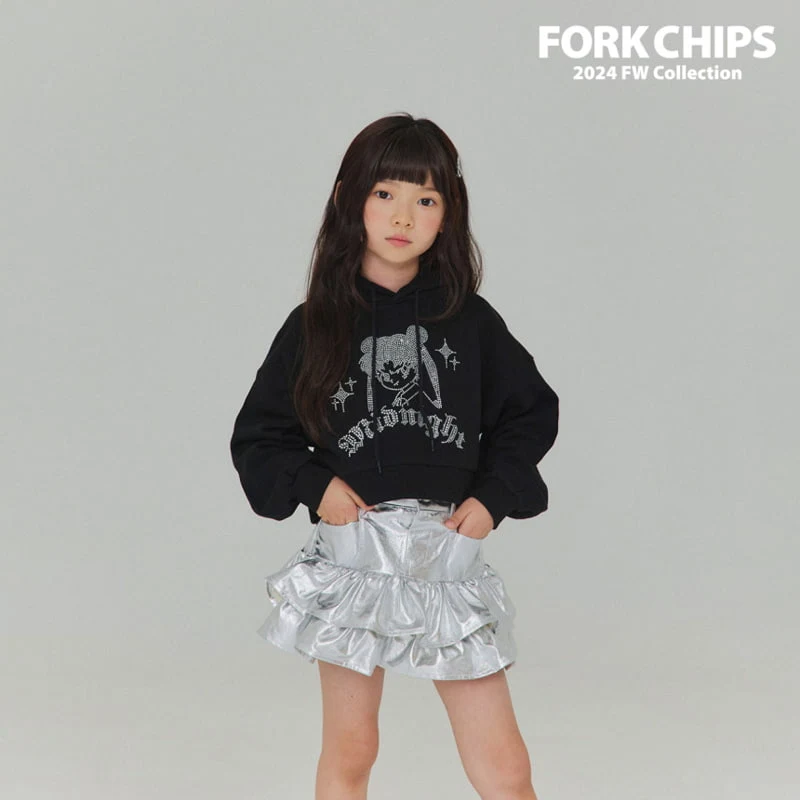 Fork Chips - Korean Children Fashion - #kidsstore - Midnight Hood Top - 11