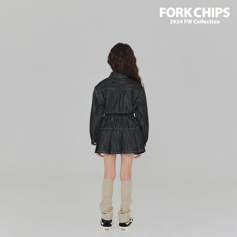 Fork Chips - Korean Children Fashion - #kidsstore - Ov Belt Skirt - 9