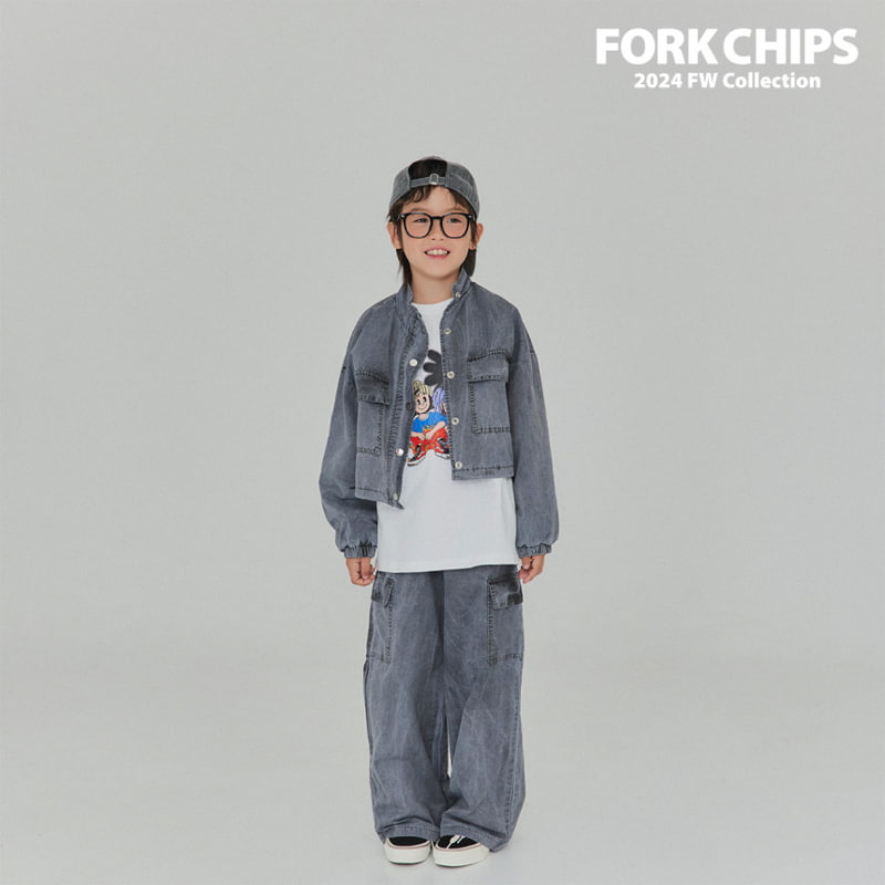 Fork Chips - Korean Children Fashion - #kidzfashiontrend - Working Cargo Pants - 9