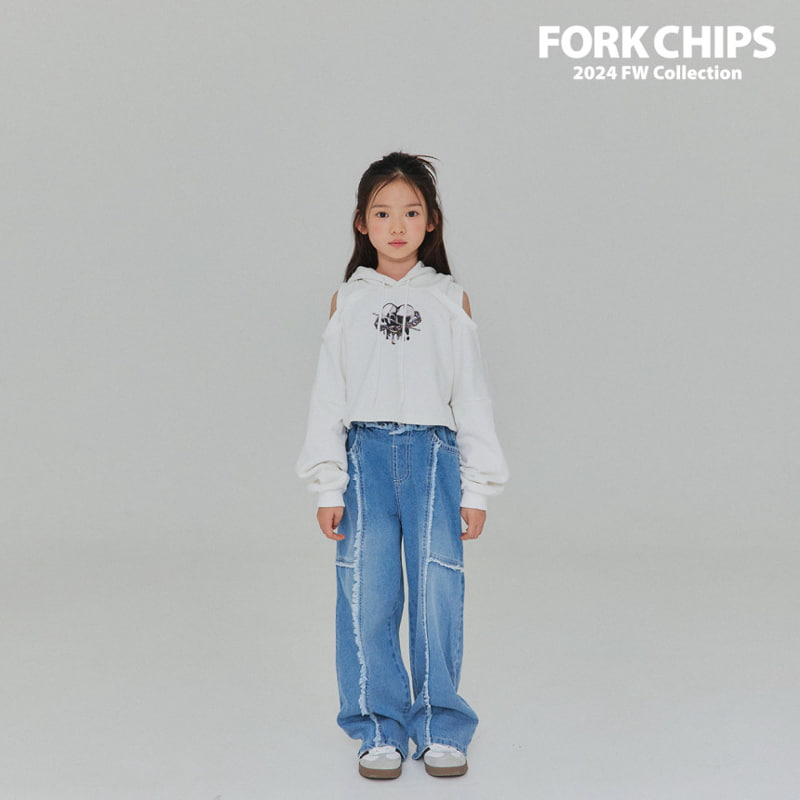 Fork Chips - Korean Children Fashion - #kidzfashiontrend - Tessel Denim Pants - 8