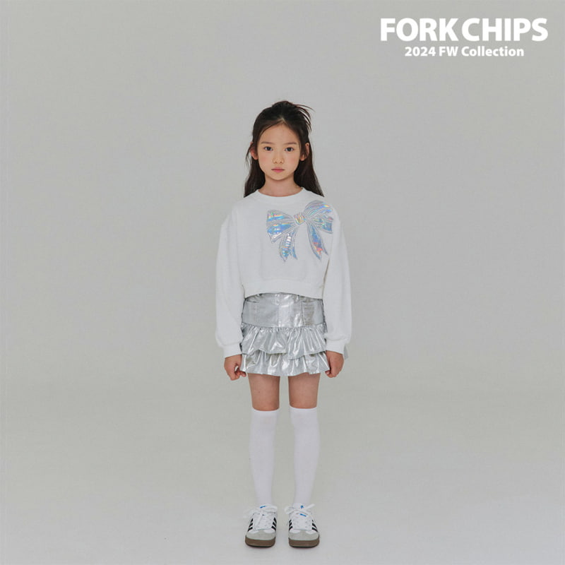 Fork Chips - Korean Children Fashion - #kidsstore - Hologram Sweatshirts - 4