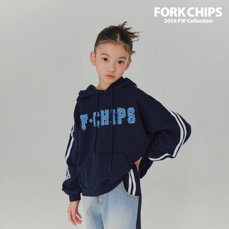 Fork Chips - Korean Children Fashion - #kidzfashiontrend - Love Mix Denim Pants - 2