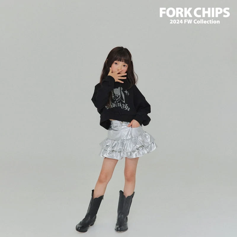 Fork Chips - Korean Children Fashion - #kidzfashiontrend - Midnight Hood Top - 12