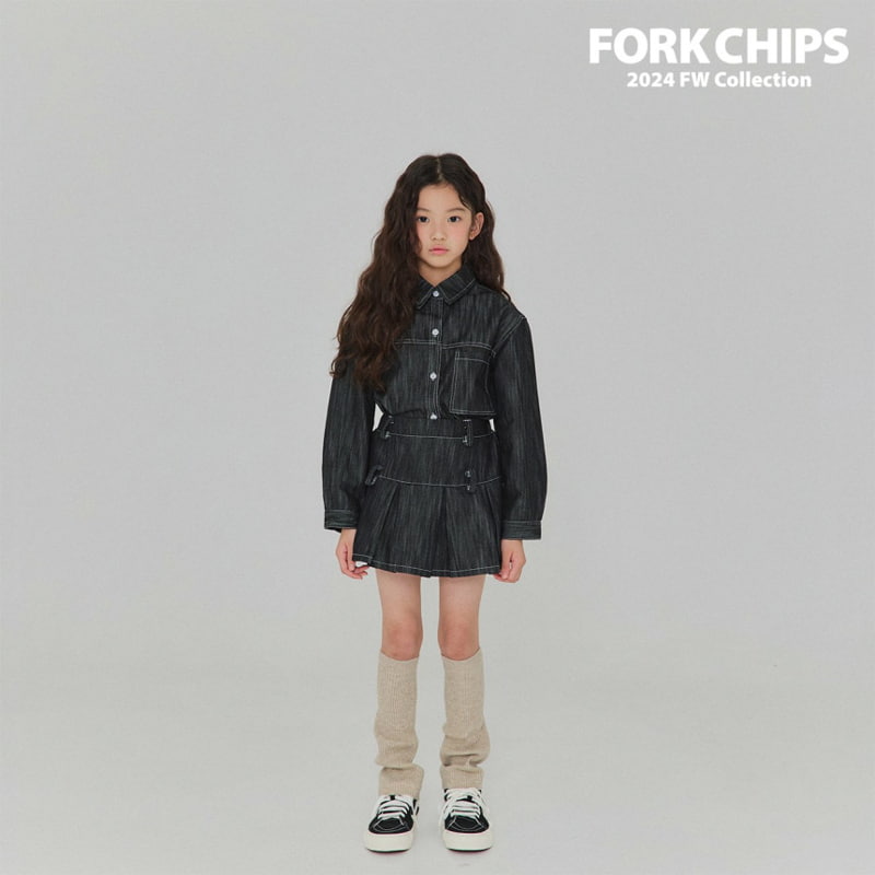 Fork Chips - Korean Children Fashion - #kidzfashiontrend - Ov Belt Skirt - 10