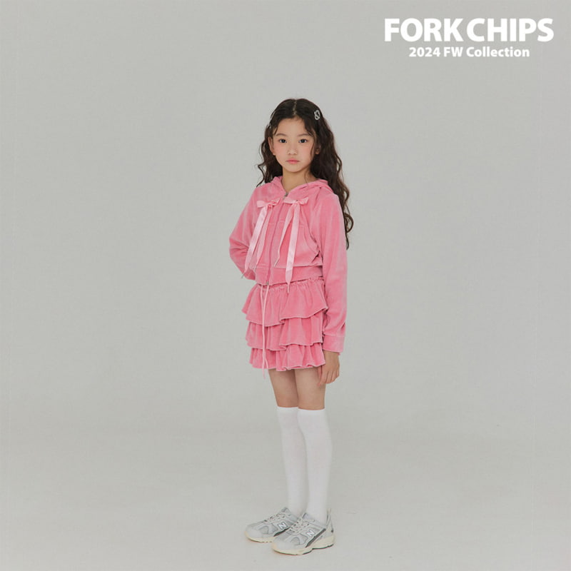 Fork Chips - Korean Children Fashion - #kidzfashiontrend - High Teen Hood Zip-up - 9