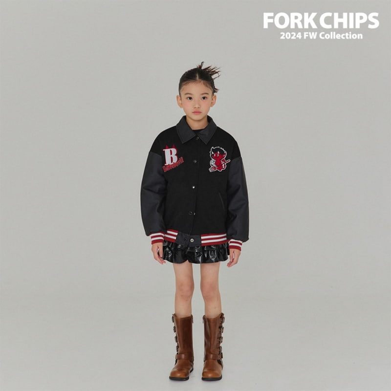 Fork Chips - Korean Children Fashion - #kidzfashiontrend - Devil Baseball Jumper - 5