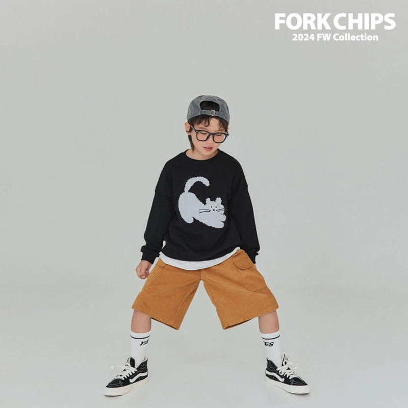 Fork Chips - Korean Children Fashion - #kidsstore - Cats Sweatshirts - 4