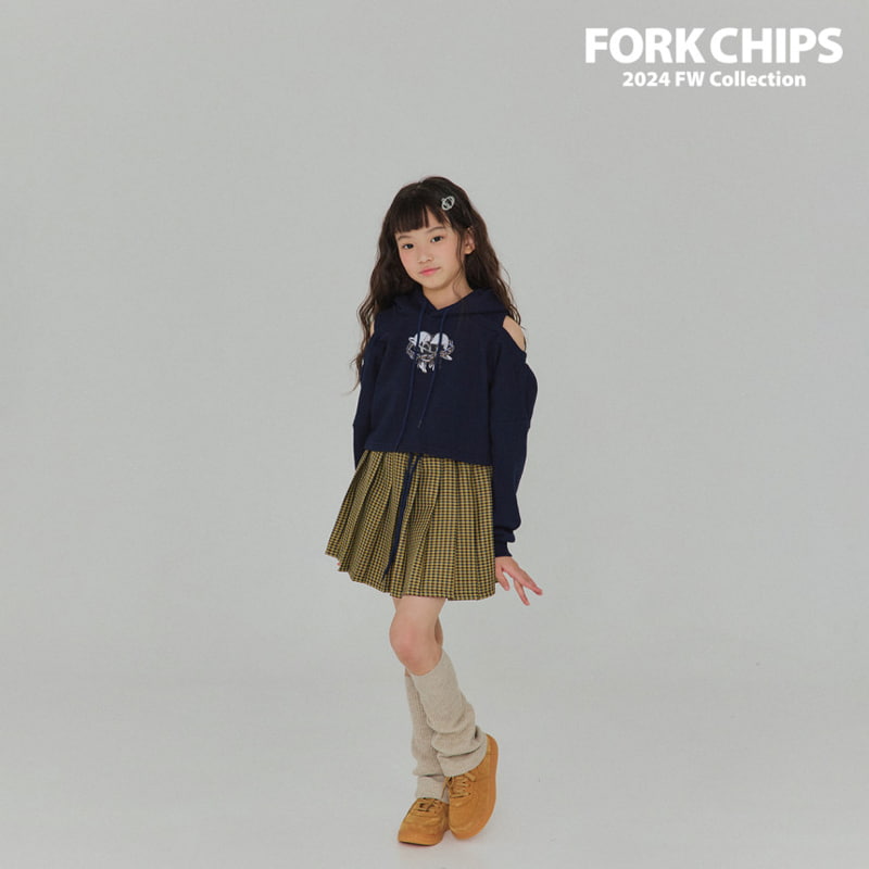 Fork Chips - Korean Children Fashion - #kidzfashiontrend - Love Chain Hood Top - 7