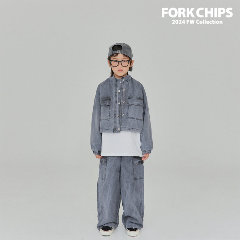 Fork Chips - Korean Children Fashion - #littlefashionista - Working Cargo Pants - 11