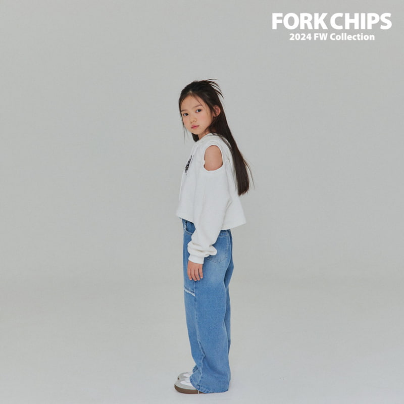 Fork Chips - Korean Children Fashion - #littlefashionista - Tessel Denim Pants - 10