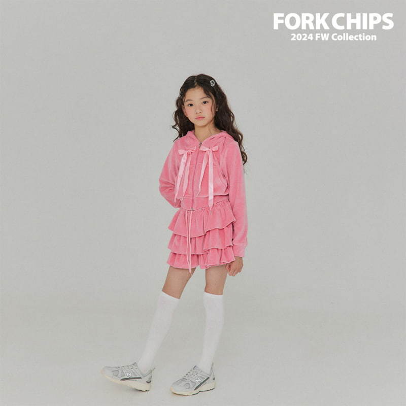 Fork Chips - Korean Children Fashion - #littlefashionista - High Teen Hood Zip-up - 11