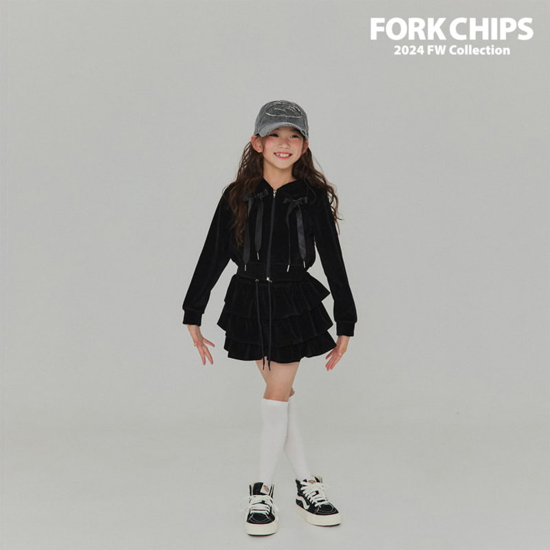 Fork Chips - Korean Children Fashion - #littlefashionista - High Teen Cancan Skirt - 9