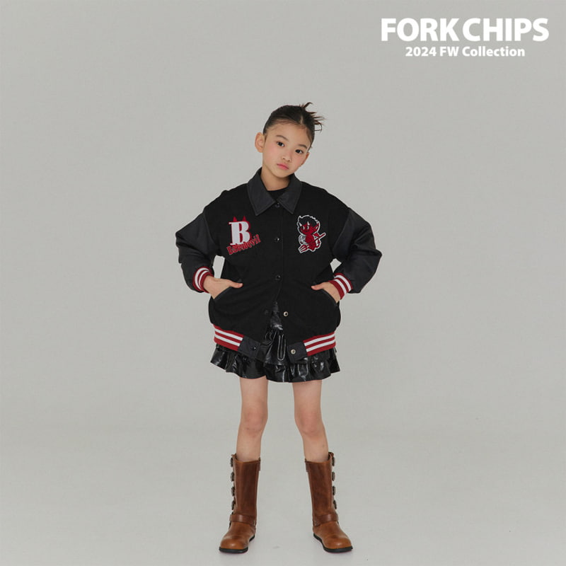 Fork Chips - Korean Children Fashion - #littlefashionista - Devil Baseball Jumper - 7