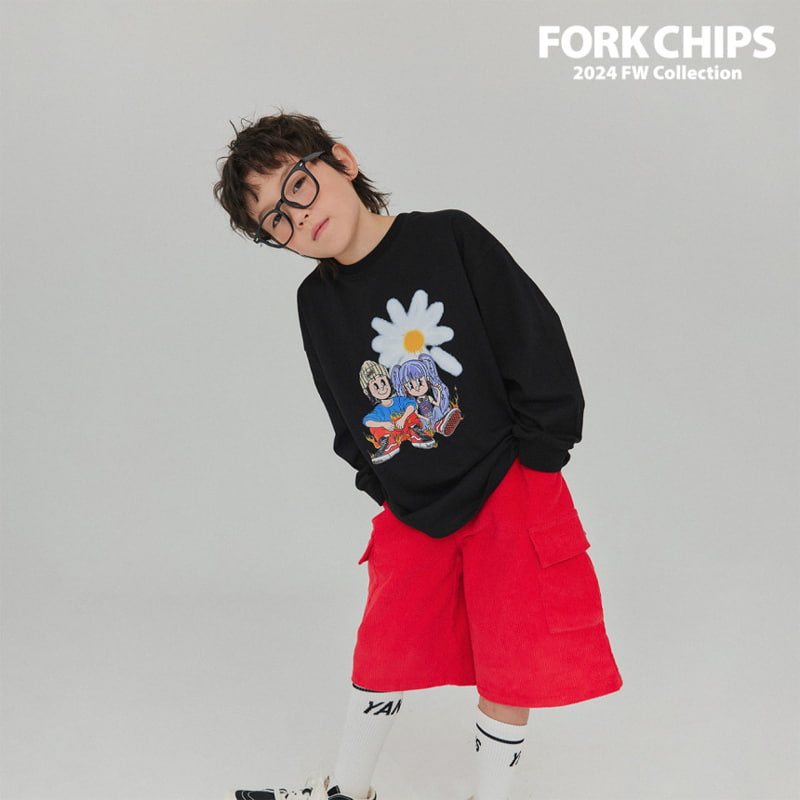 Fork Chips - Korean Children Fashion - #littlefashionista - Daisy Tee - 3