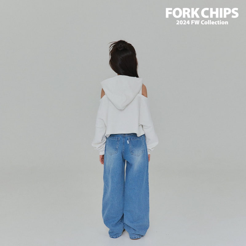 Fork Chips - Korean Children Fashion - #magicofchildhood - Tessel Denim Pants - 11