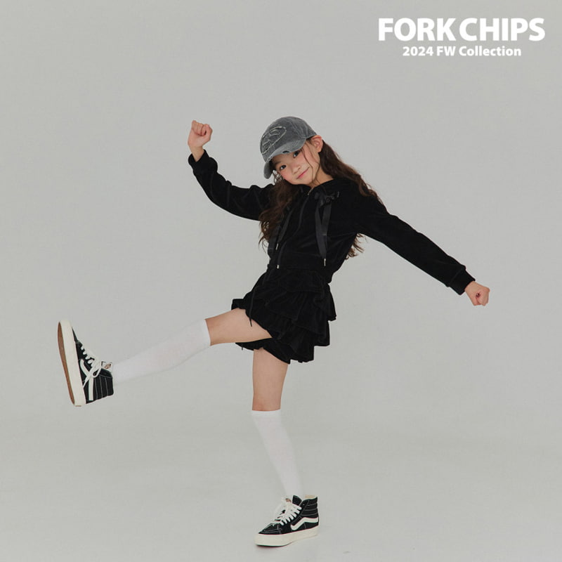 Fork Chips - Korean Children Fashion - #magicofchildhood - High Teen Cancan Skirt - 10