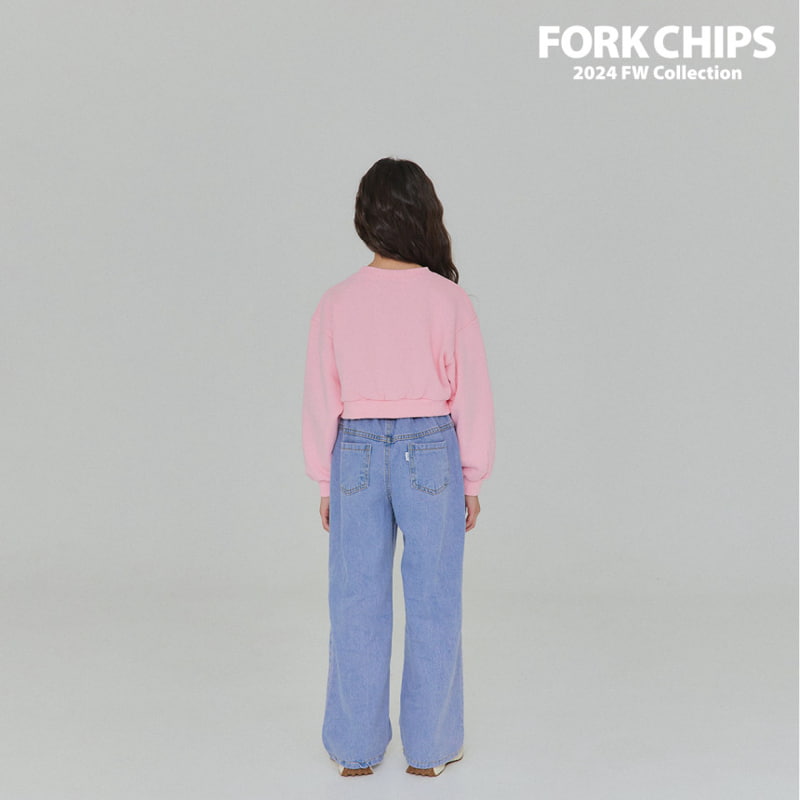 Fork Chips - Korean Children Fashion - #magicofchildhood - Punky Vintage Denim Pants - 9