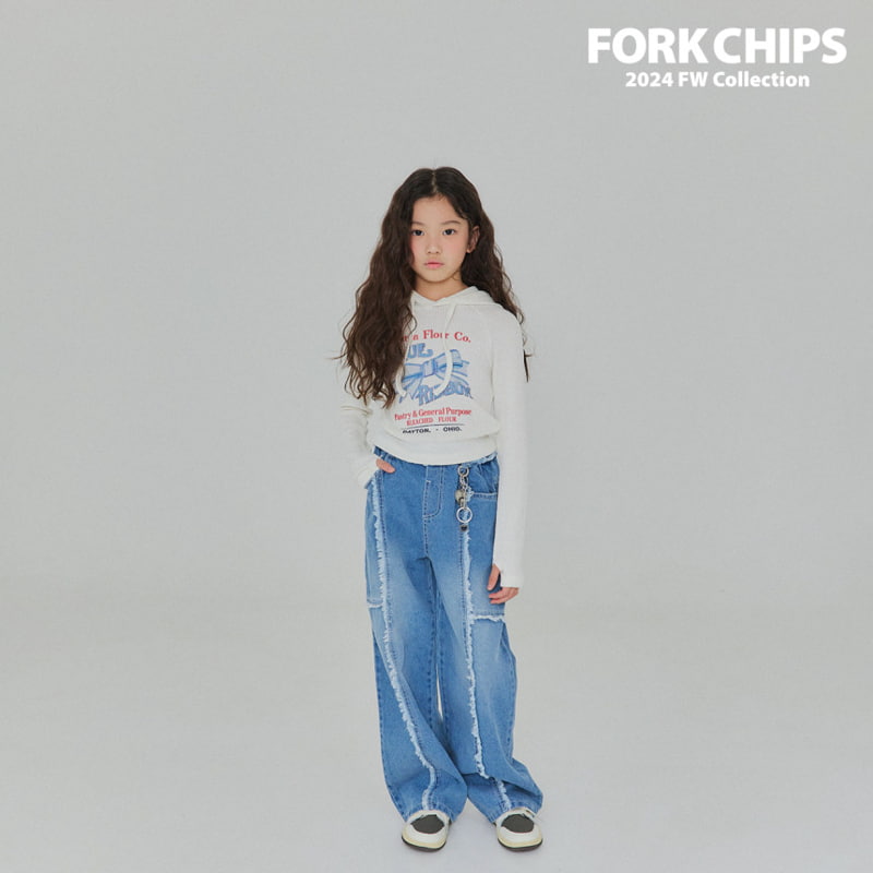 Fork Chips - Korean Children Fashion - #minifashionista - Tessel Denim Pants - 12