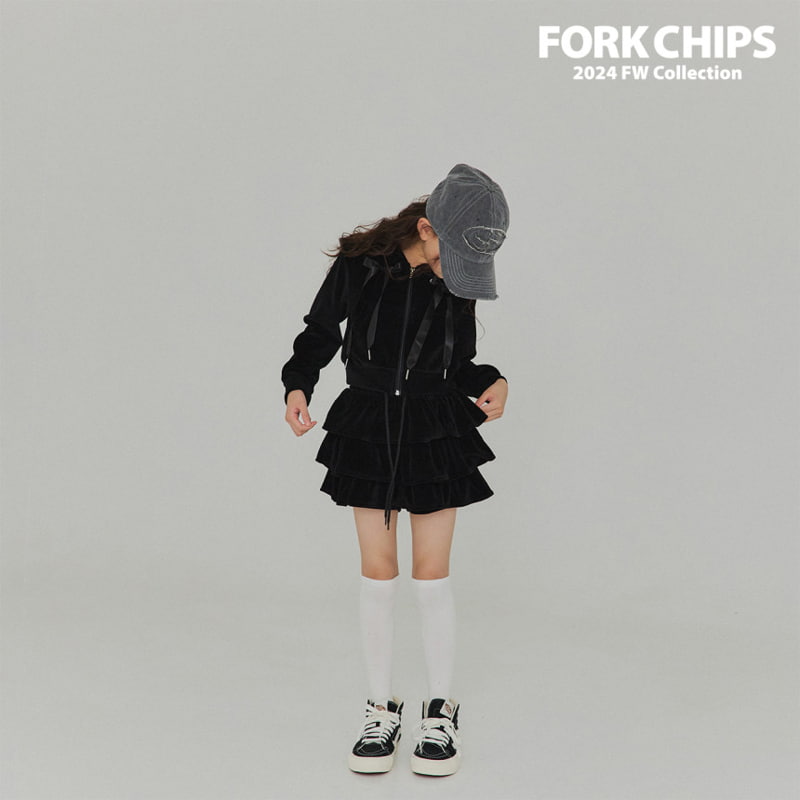 Fork Chips - Korean Children Fashion - #minifashionista - High Teen Cancan Skirt - 11