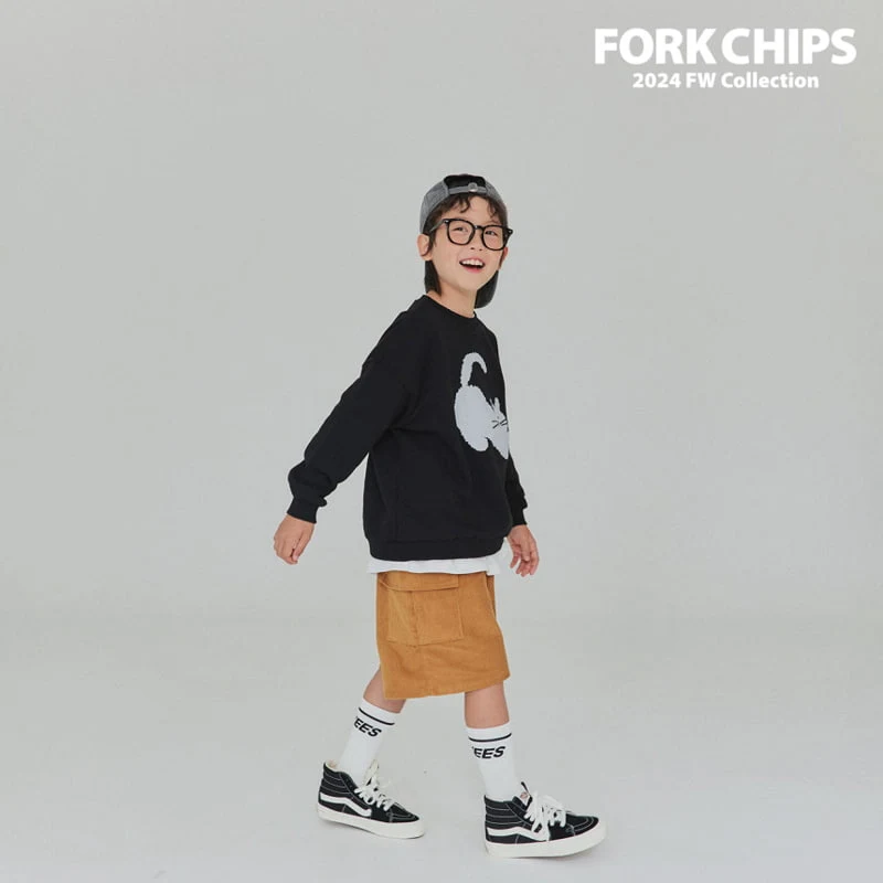 Fork Chips - Korean Children Fashion - #minifashionista - Cats Sweatshirts - 8