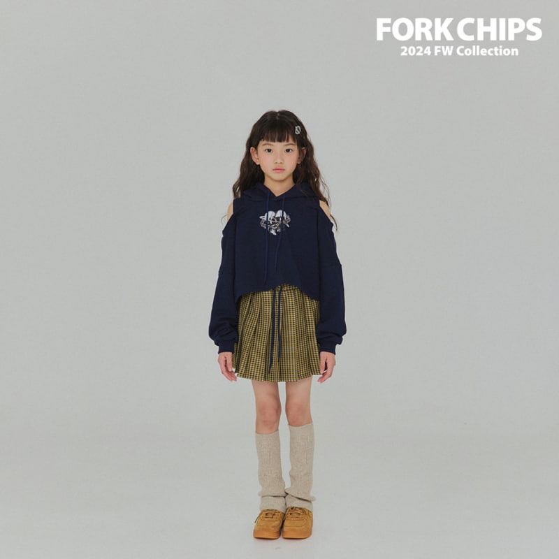 Fork Chips - Korean Children Fashion - #minifashionista - Love Chain Hood Top - 11