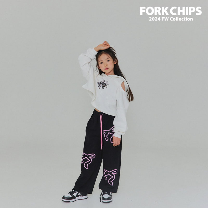 Fork Chips - Korean Children Fashion - #minifashionista - Spray Wide Pants - 4