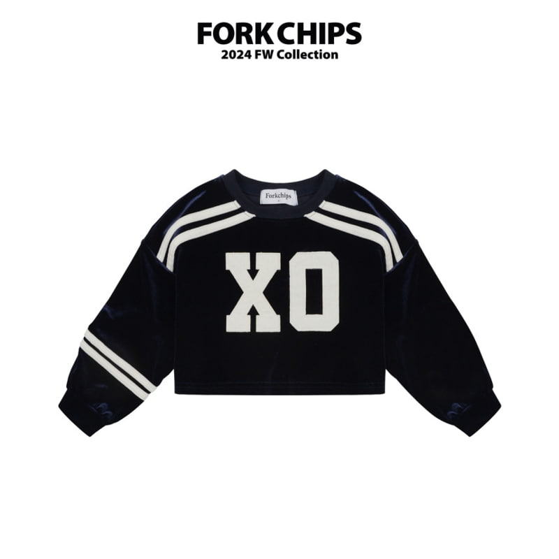 Fork Chips - Korean Children Fashion - #prettylittlegirls - XO Velvet Tee