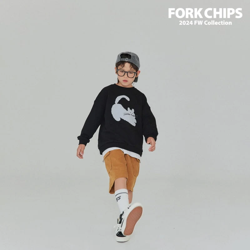 Fork Chips - Korean Children Fashion - #prettylittlegirls - Cats Sweatshirts - 9