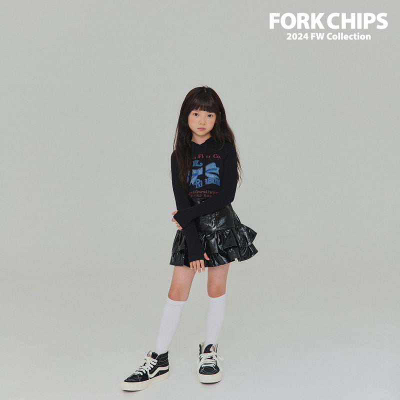 Fork Chips - Korean Children Fashion - #todddlerfashion - Blue Ribbon Hood Top - 6