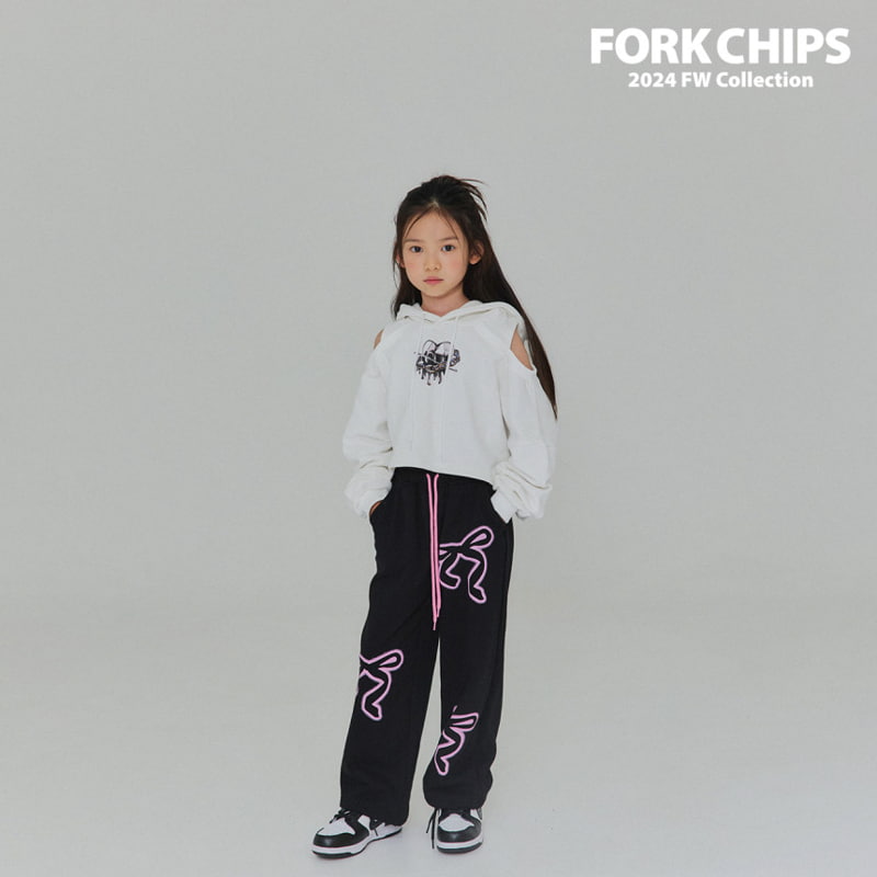 Fork Chips - Korean Children Fashion - #todddlerfashion - Spray Wide Pants - 5