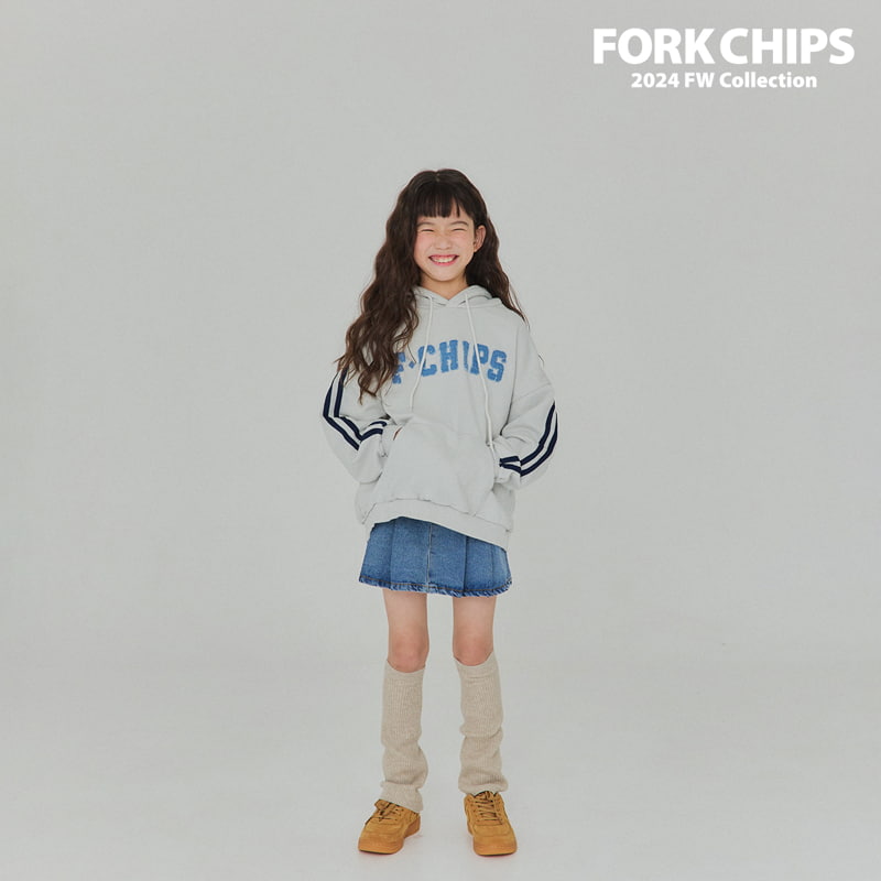 Fork Chips - Korean Children Fashion - #todddlerfashion - Line Mix Hood Top - 3