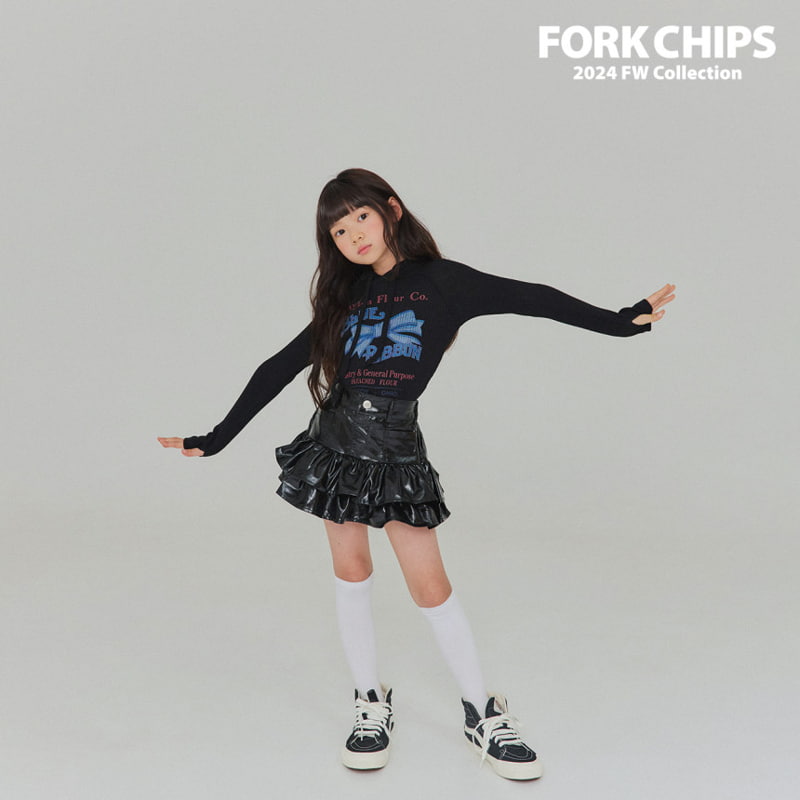 Fork Chips - Korean Children Fashion - #toddlerclothing - Blue Ribbon Hood Top - 7