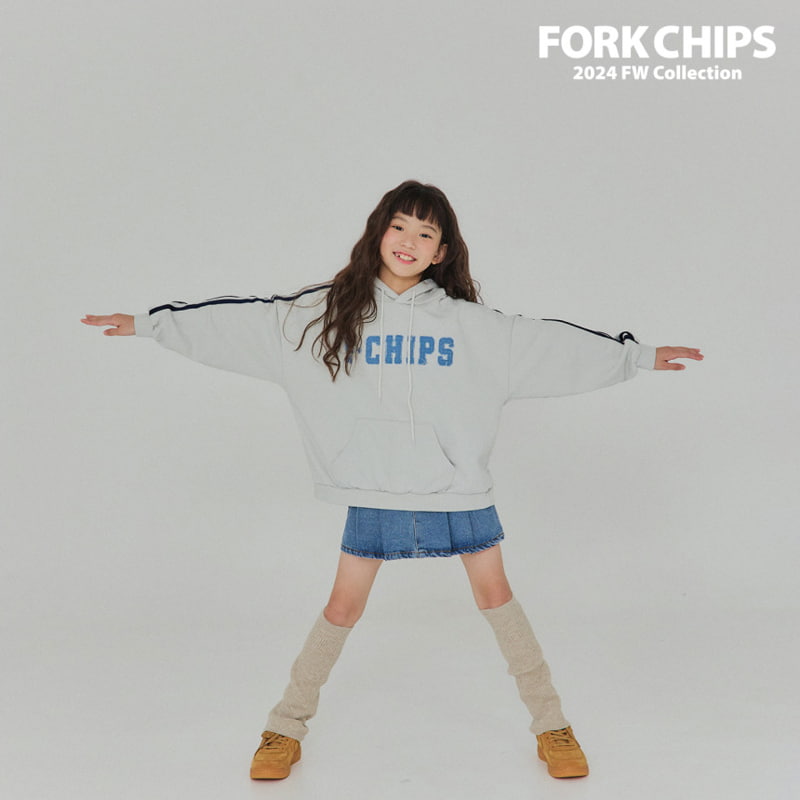 Fork Chips - Korean Children Fashion - #todddlerfashion - Line Mix Hood Top - 4