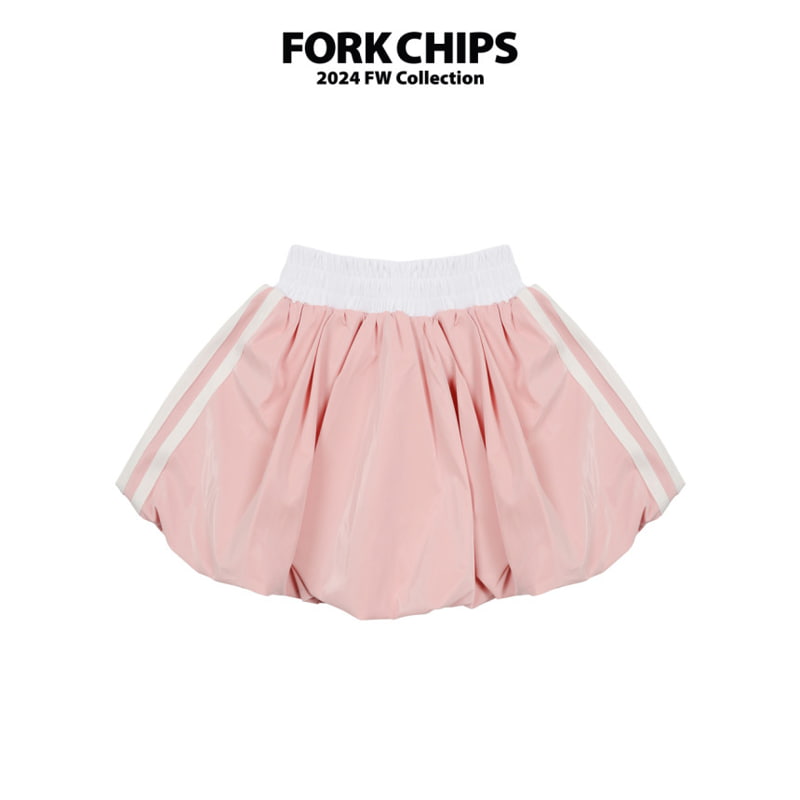 Fork Chips - Korean Children Fashion - #toddlerclothing - Silky Balloon Skirt