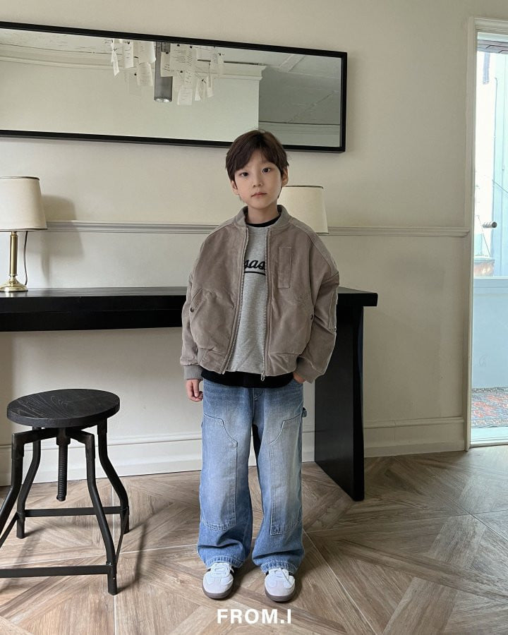 From I - Korean Children Fashion - #Kfashion4kids - Swede Bomber Jacket - 10