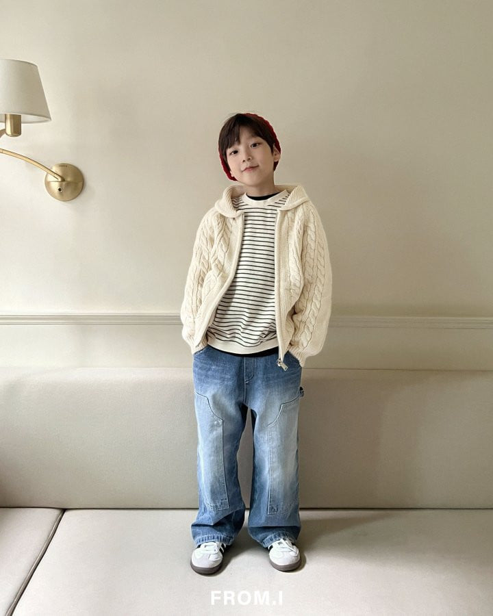 From I - Korean Children Fashion - #designkidswear - Shawl Collar Twist Zip-up Jacket - 11