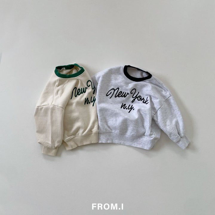 From I - Korean Children Fashion - #fashionkids - New York Embroidery Sweatshirts